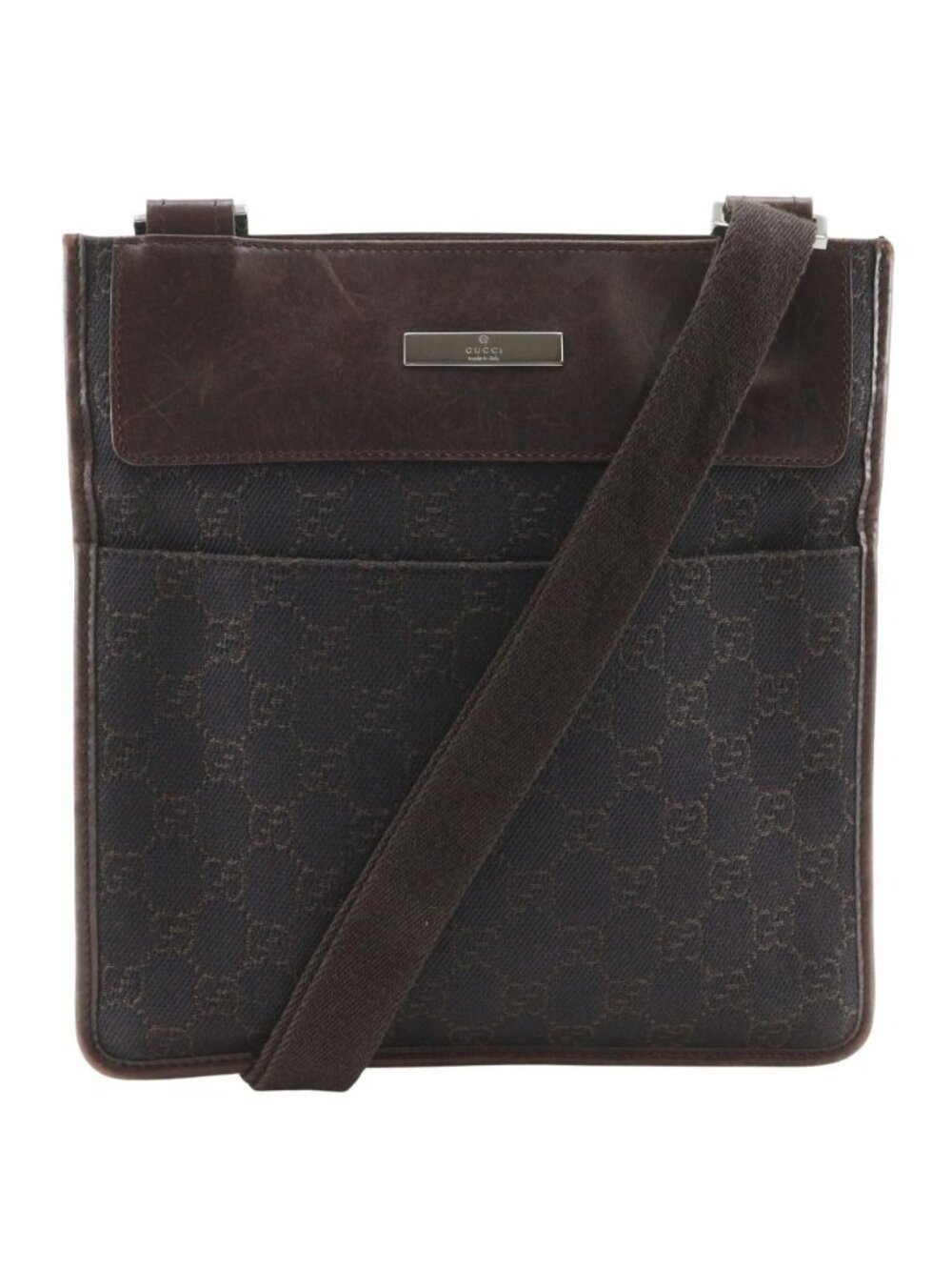 Gucci GG Canvas Brown Shoulder Bag